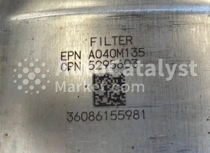 EPN A040M135 / CPN 5295603 (DPF) - Photo № 1 | AutoCatalyst Market
