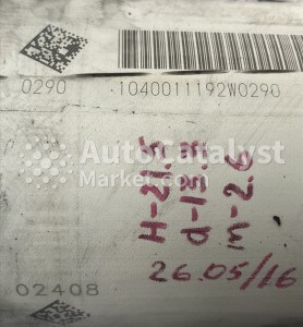 Сena katalizatora na złomie 1040011192W0290 (DPF monolith) — Zdjęcie № 4 | AutoCatalyst Market